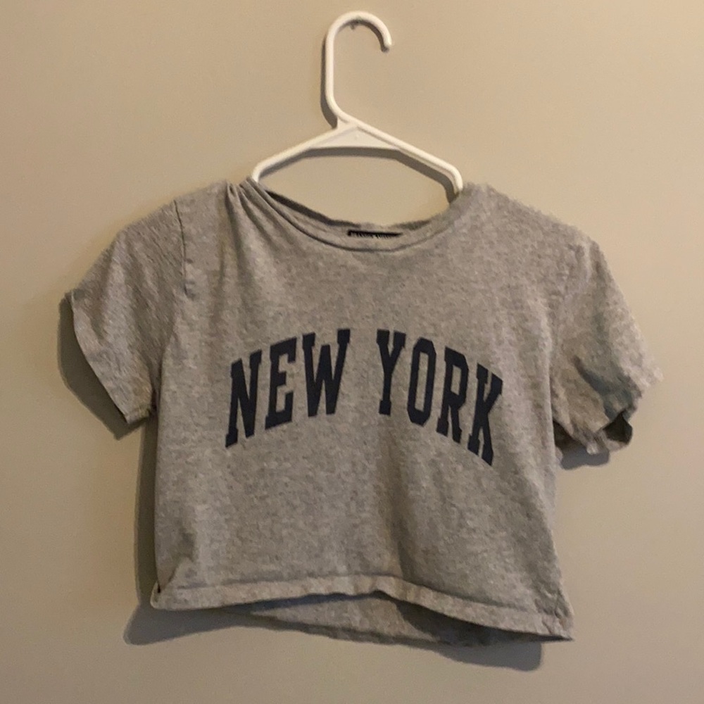 BRANDY MELVILLE New York Crop Tee One Size - Picture 2 of 2